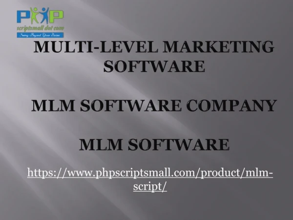 MLM Software - MLM Software company