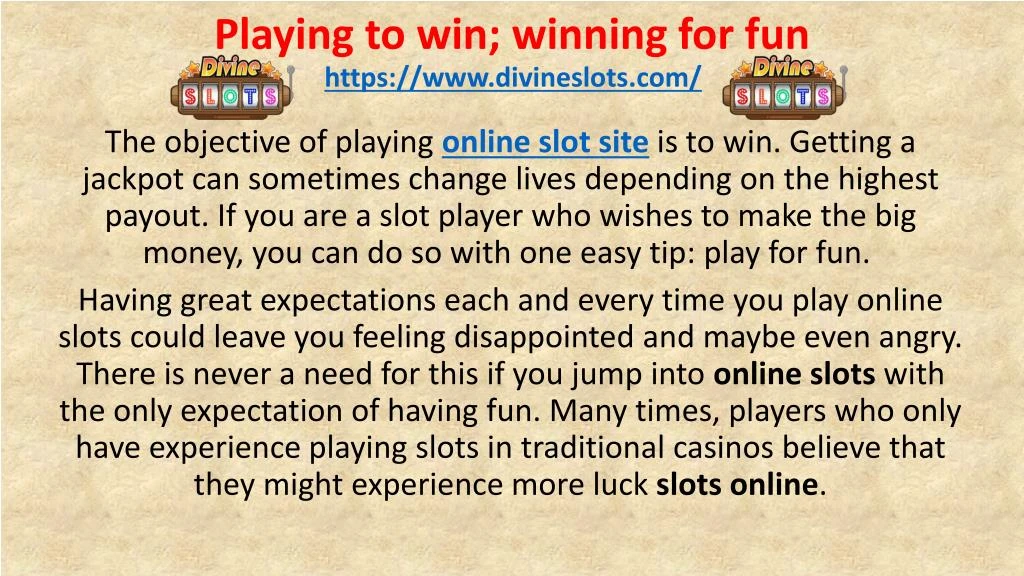 playing to win winning for fun