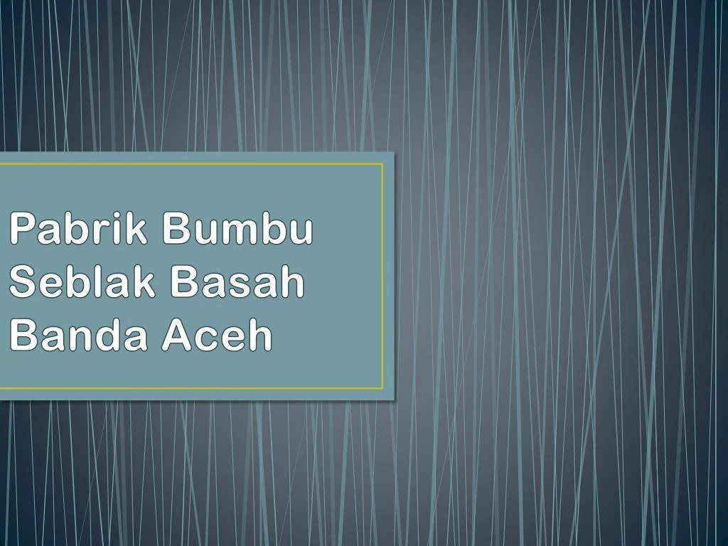 pabrik bumbu seblak basah banda aceh