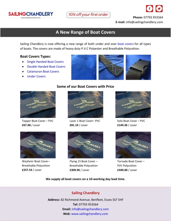 A New Range of Boat Covers