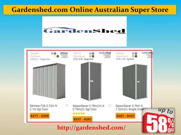 Garden Sheds, Timber Sheds Online Sale | Gardenshed.com