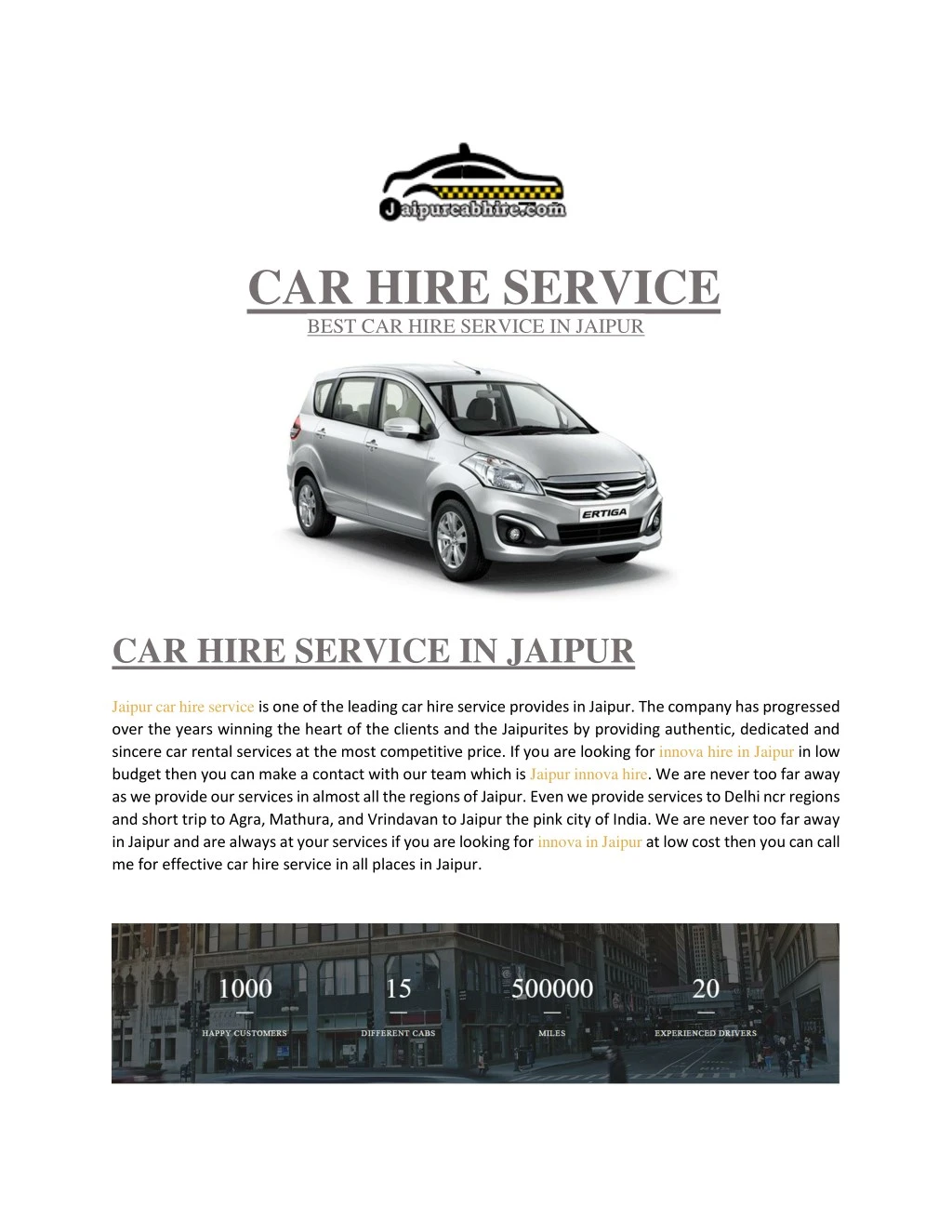 car hire service best car hire service in jaipur