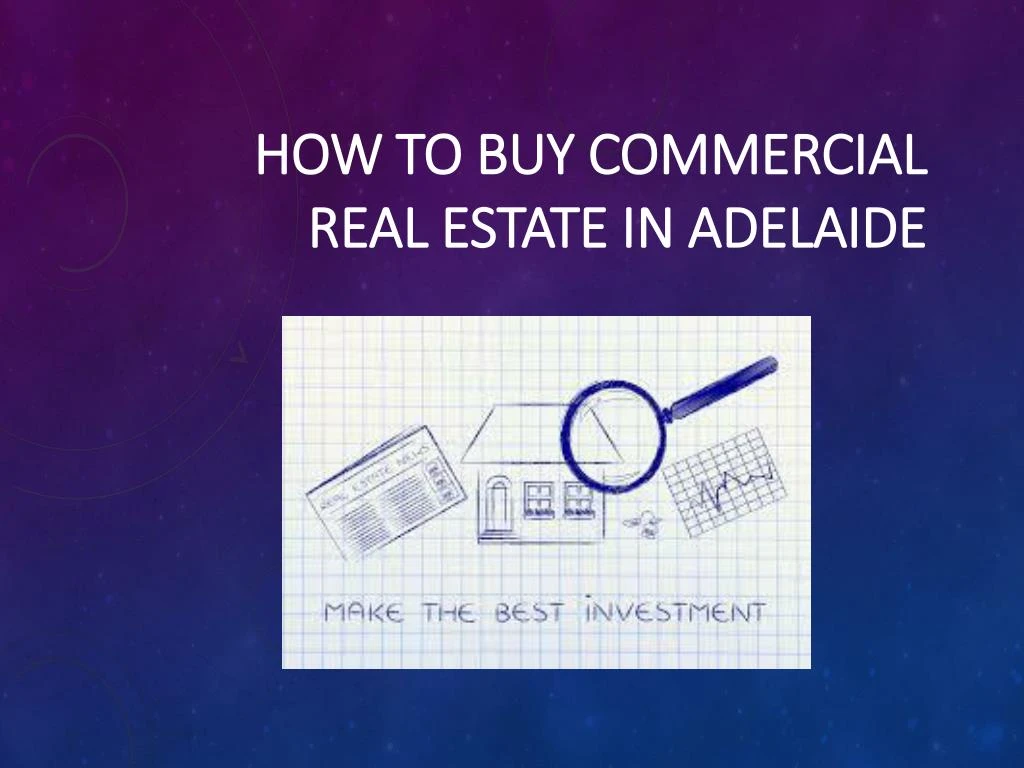 how to buy commercial real estate in adelaide