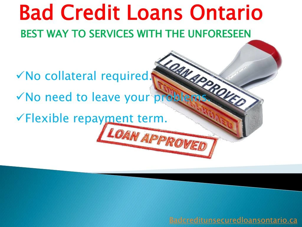 bad c redit loans ontario