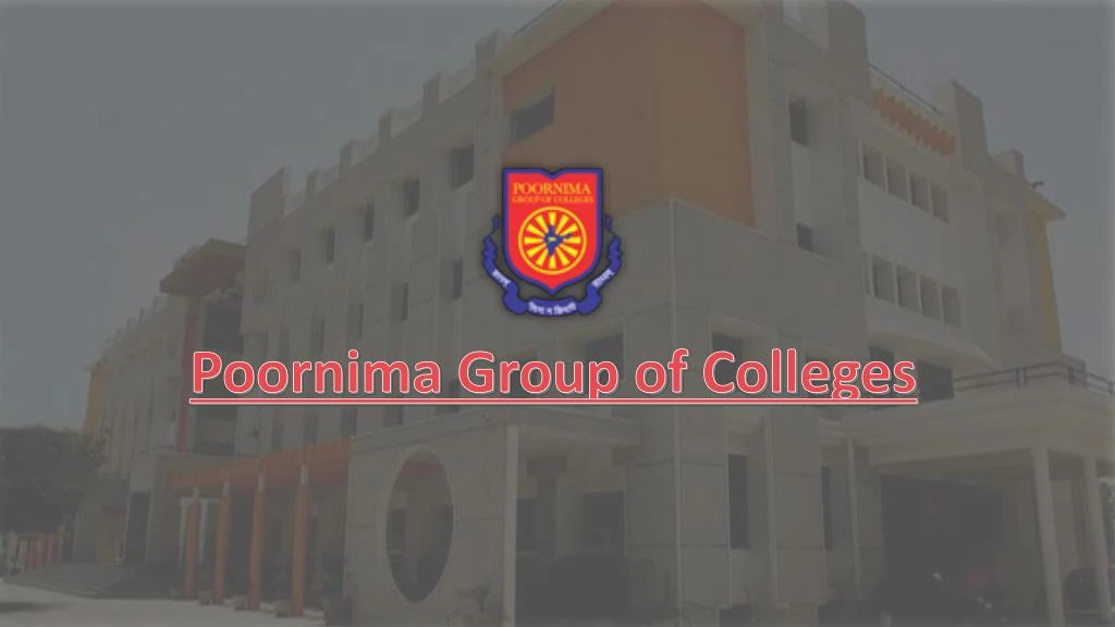 poornima group of colleges