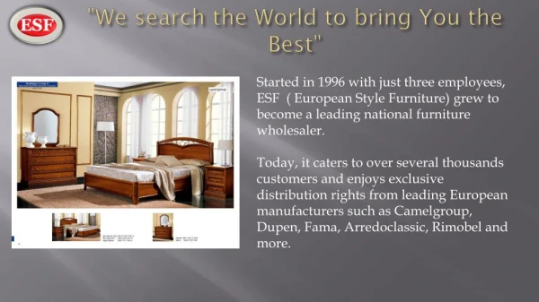 Wholesale European furniture