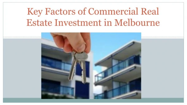Want to buy a commercial property in Melbourne Western Suburbs?