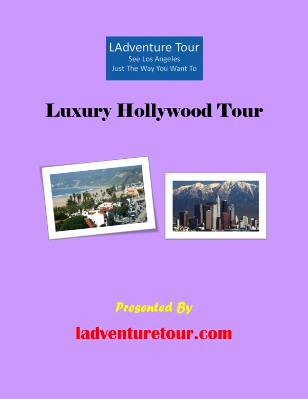 Luxury Hollywood Tour