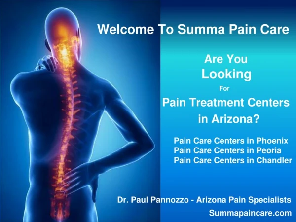 w elc o me to summa pain care