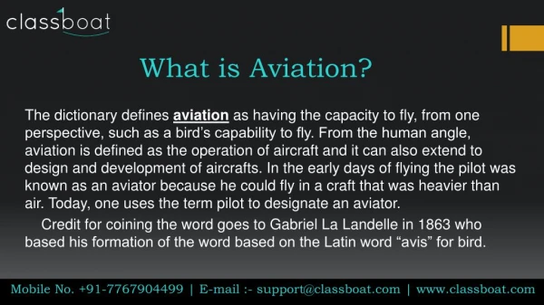 Aviation Courses in Pune