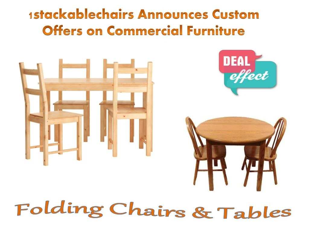 1stackablechairs announces custom offers