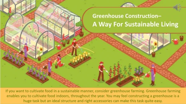 Steps To Construct a Green House