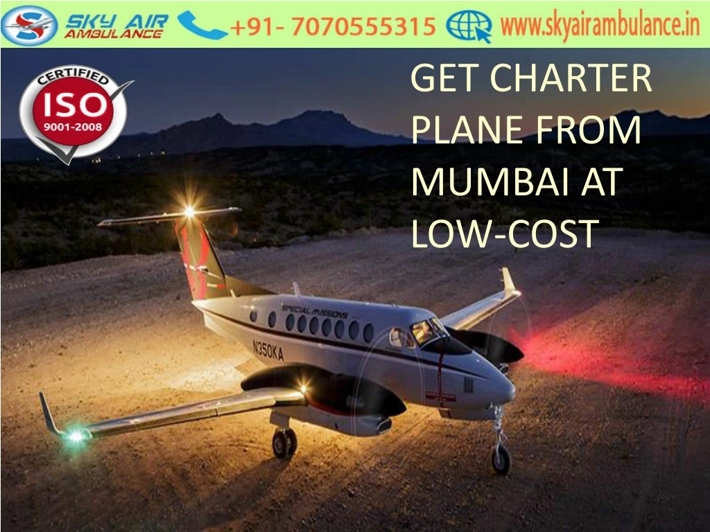 get charter plane from mumbai at low cost