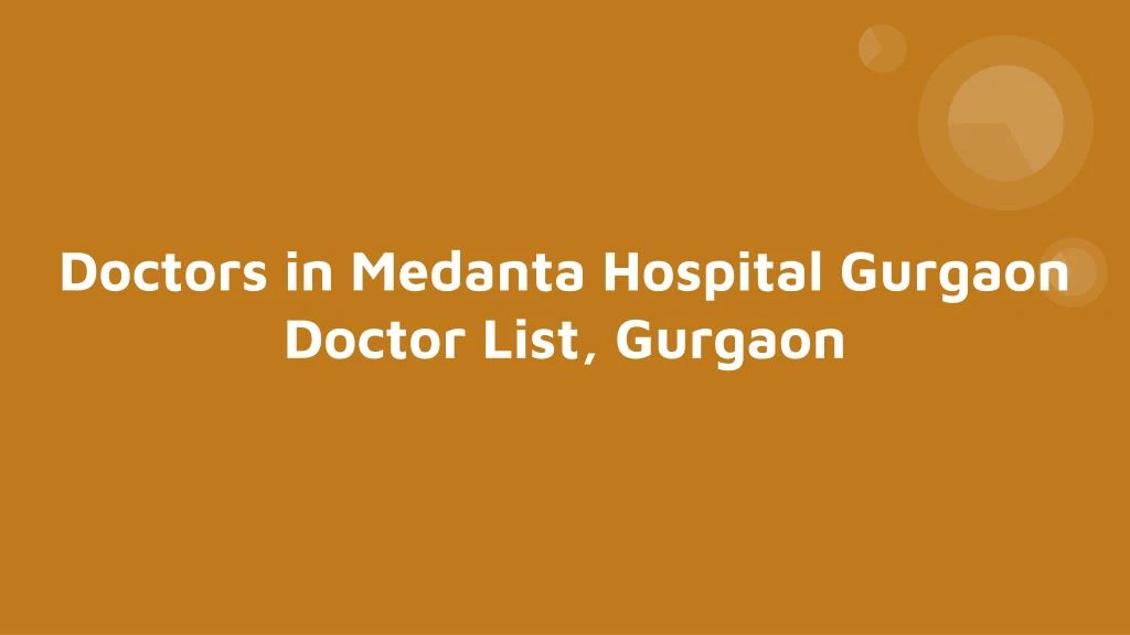 doctors in medanta hospital gurgaon doctor list gurgaon