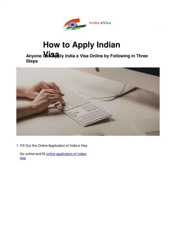 How to Apply India Visa and e Visa Online