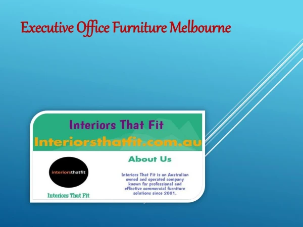 Quality Office Furniture Melbourne
