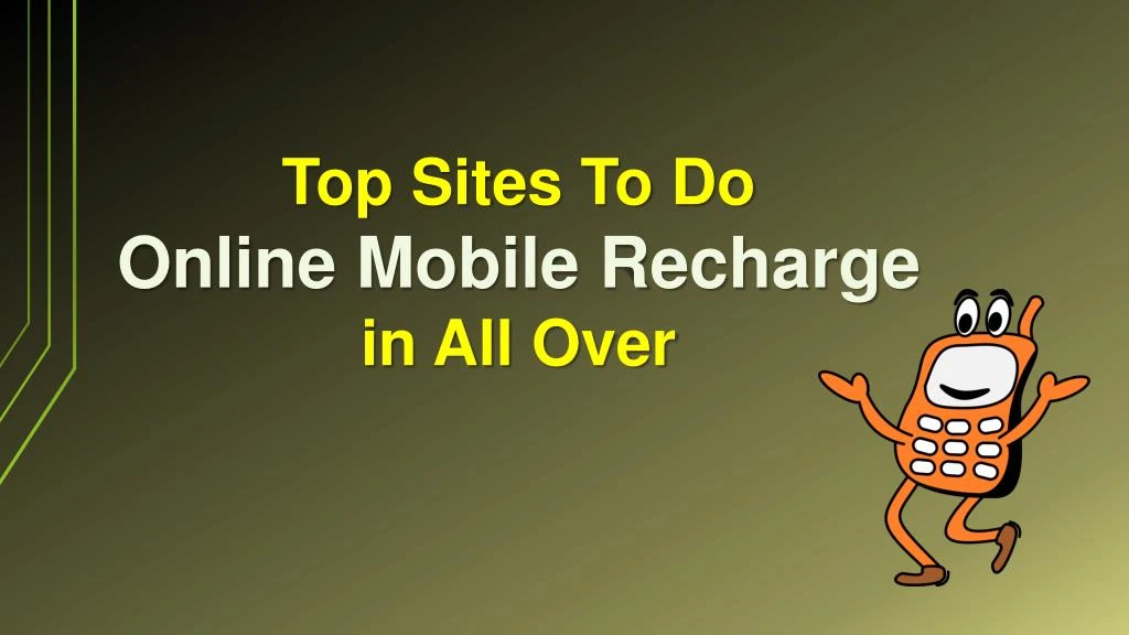 top sites to do online mobile recharge in all over