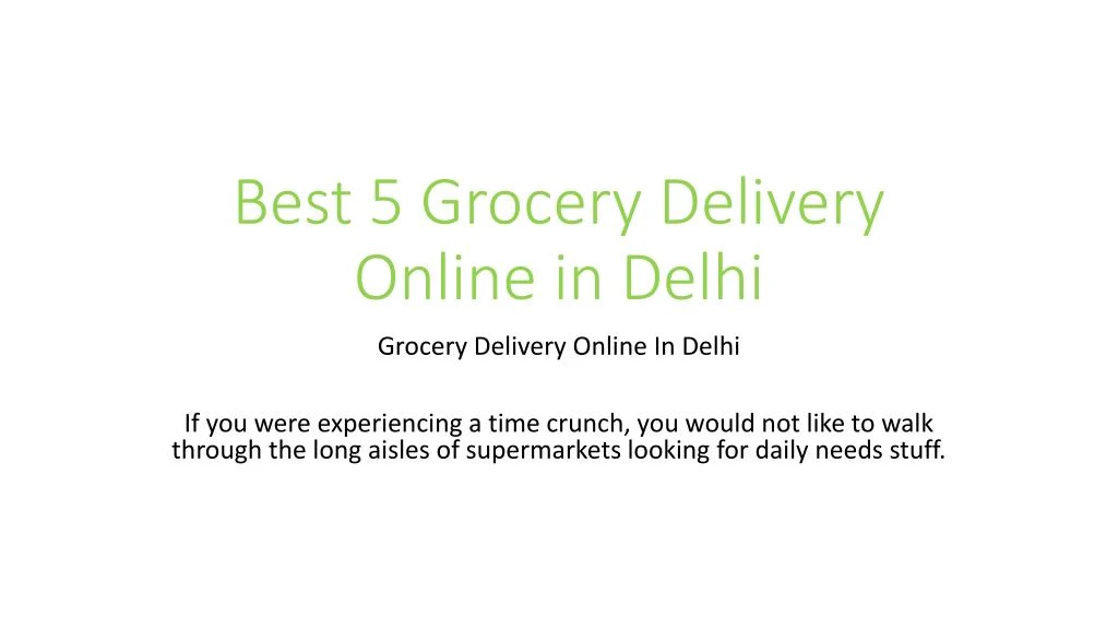 best 5 grocery delivery online in delhi