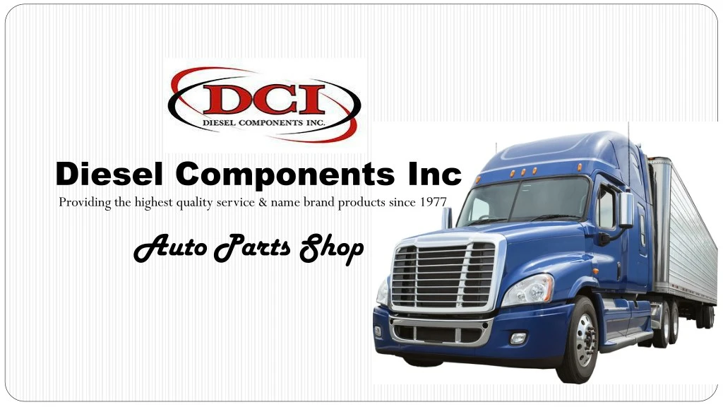 diesel components inc providing the highest