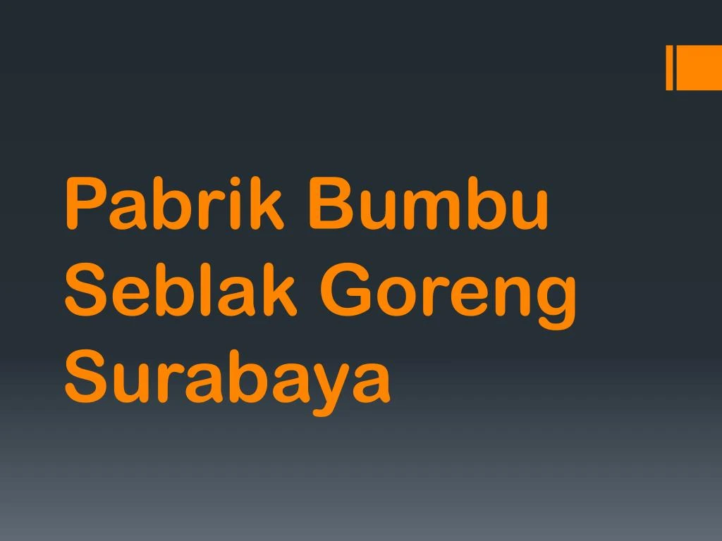 pabrik bumbu seblak goreng surabaya