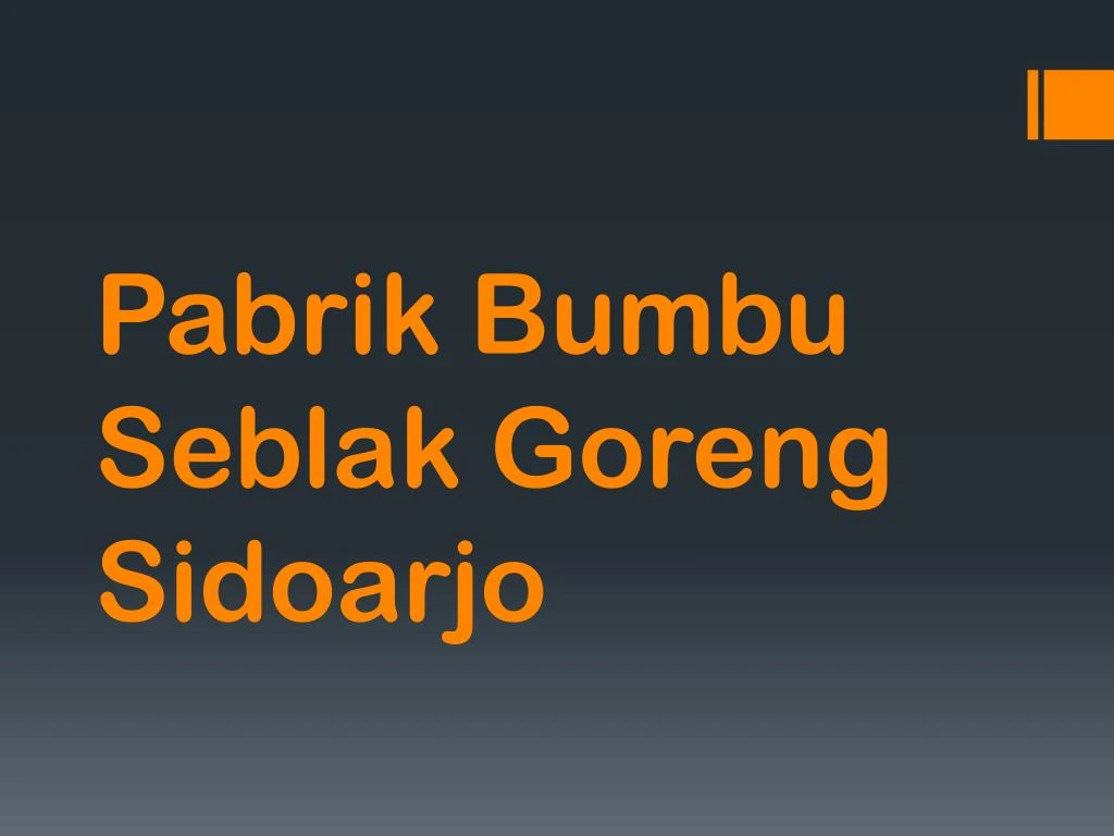 pabrik bumbu seblak goreng sidoarjo