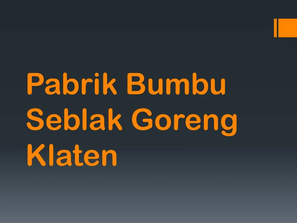 pabrik bumbu seblak goreng klaten