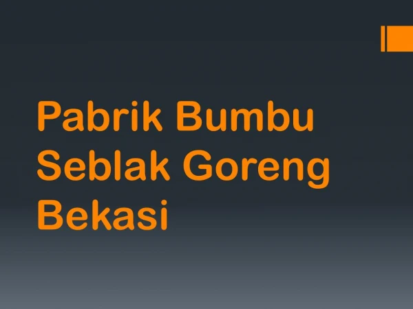 pabrik bumbu seblak goreng bekasi