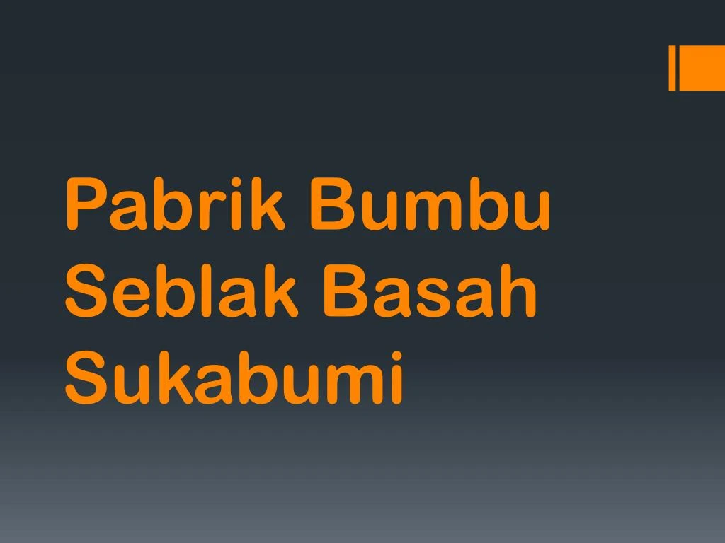 pabrik bumbu seblak basah sukabumi