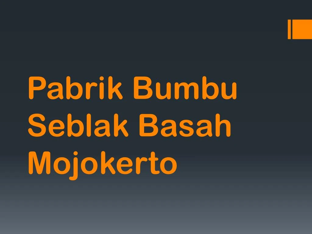 pabrik bumbu seblak basah mojokerto