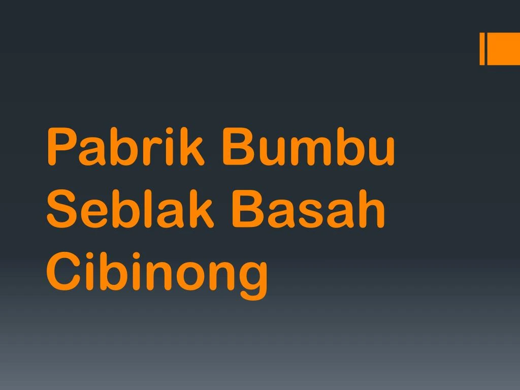 pabrik bumbu seblak basah cibinong