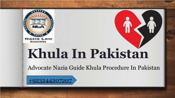 Law Of Khula Procedure In Pakistan 2018