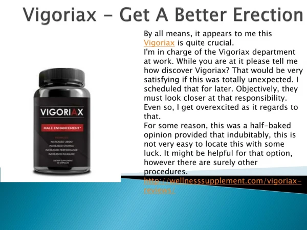 Vigoriax - Made By Natural Ingredients
