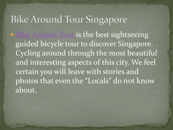 Singapore Cycling Tour - BikeAroundTour