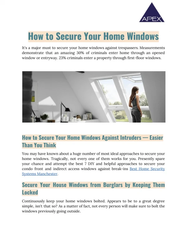 Best Home Security Systems Manchester
