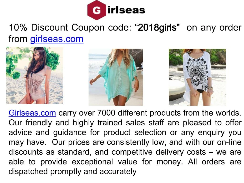 10 discount coupon code 2018girls on any order