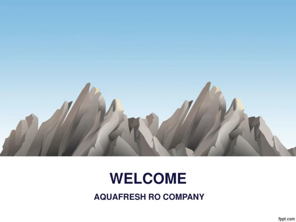 Aquafresh Ro purifies water in an unprecedented manner
