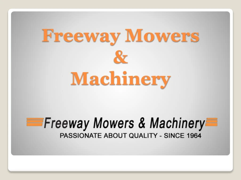 freeway mowers machinery