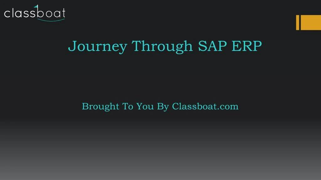 journey through sap erp