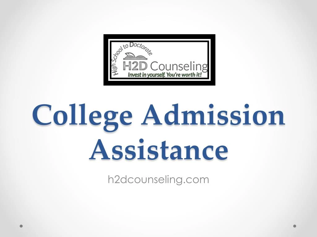 college admission assistance