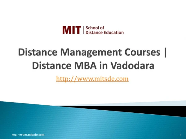 Distance PGDM Courses in Vadodara | Distance MBA in Vadodara | MIT School Of Distance Education