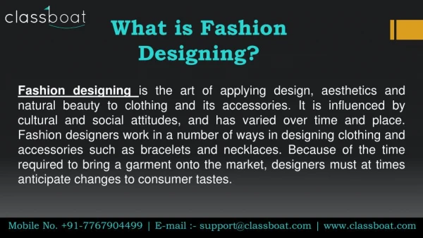 Fashion Designing Courses In Pune