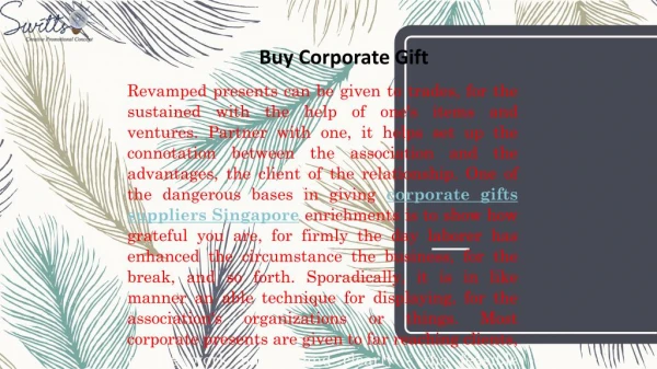 Importance of Corporate Gifts in Singapore