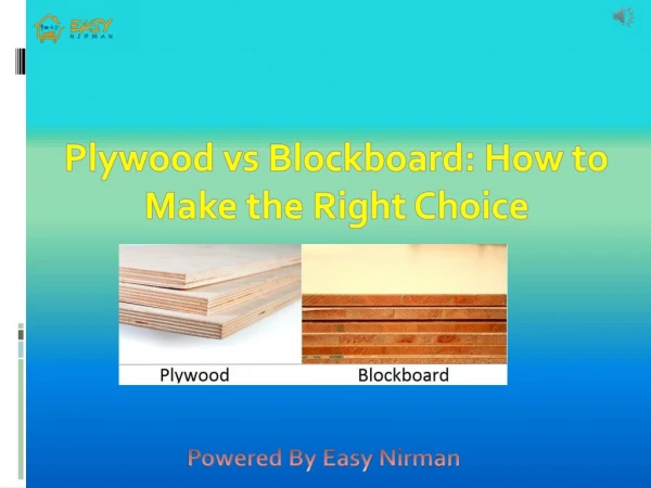 Plywood vs Blockboard How to Make the Right Choice | Easy Nirman