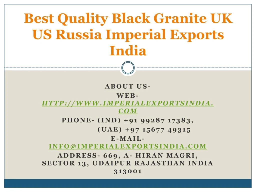 best quality black granite uk us russia imperial exports india