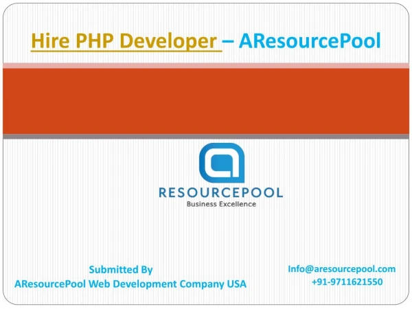 Hire PHP Developer at AResourcePool
