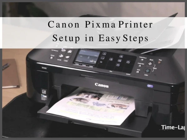 Canon Pixma Printer Setup in Easy Steps