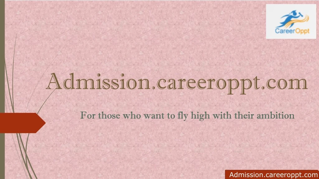 admission careeroppt com