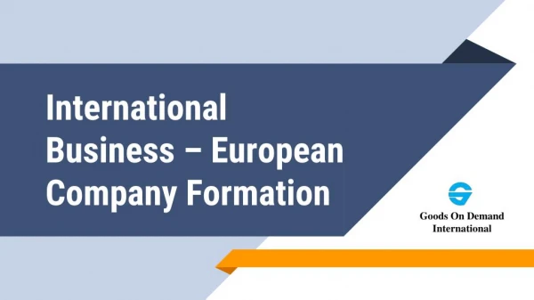International Business Support - The Netherlands | European Market Consultant