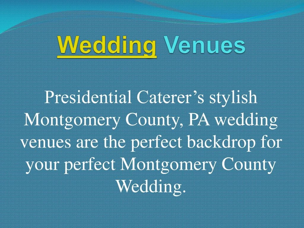 wedding venues