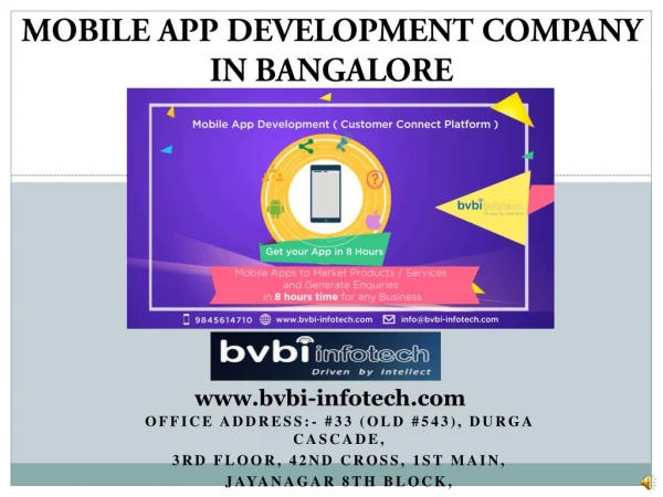 Mobile App Development Company In Bangalore
